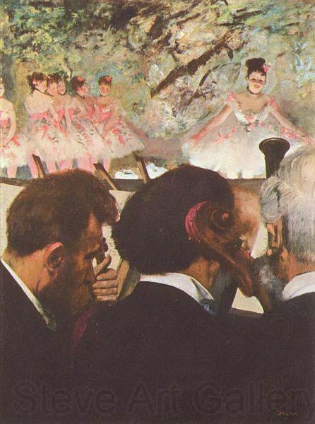 Edgar Degas Musicians in the Orchestra Spain oil painting art